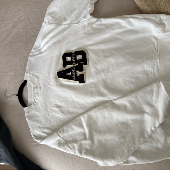 Anine Bing Sweaters - Anine Bing Classic White Crewneck